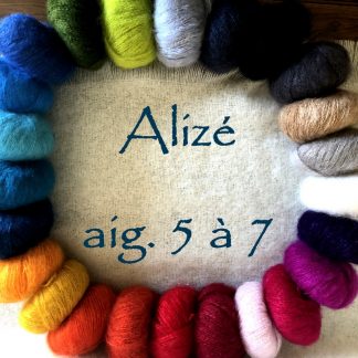 Fil à tricoter mohair et soie de France