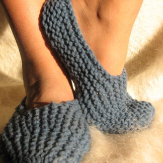chaussons de laine à tricoter