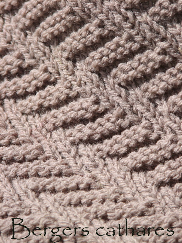 Caucase : écharpe homme pure laine - Kit à tricoter/Tricoté à la