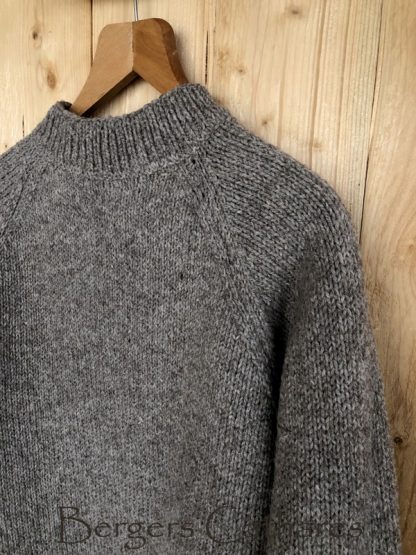 pull en laine de France tricoté à la main