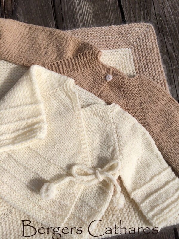 MonBébé gilet pour bébé pure laine - Les Bergers Cathares