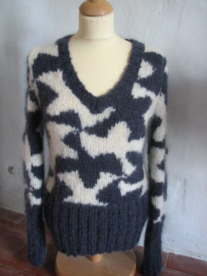 Pull mohair et soie