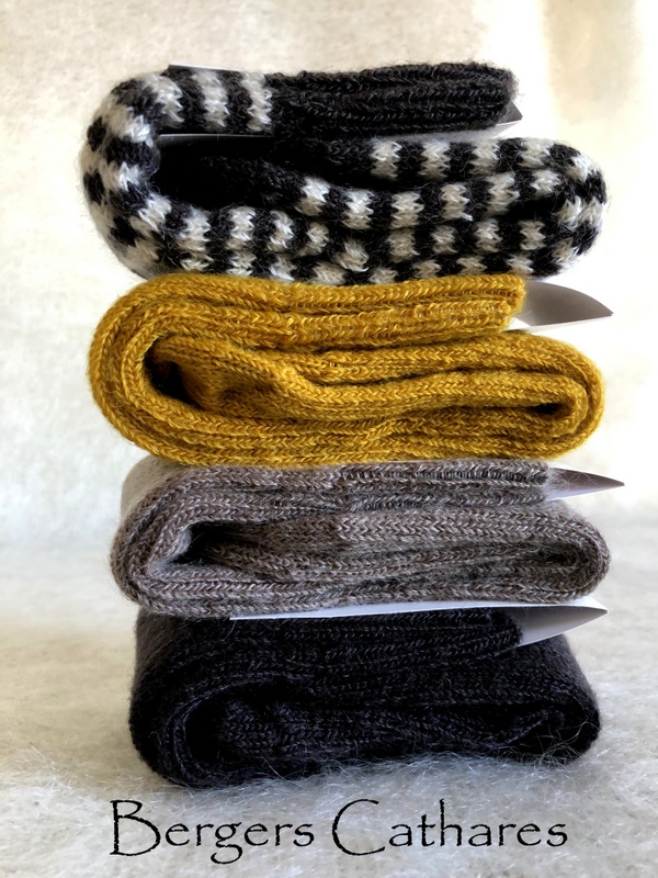 chaussettes chaudes en laine mérinos fines à jacquard femme et homme