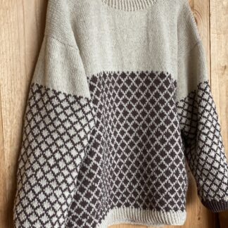 pull jacquard en pure laine de France