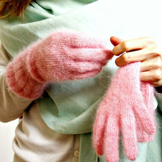 Gants Frivole mohair Soie