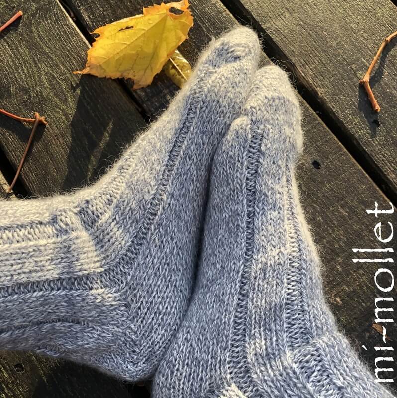 Pyrénées Grosses Chaussettes mohair et laine