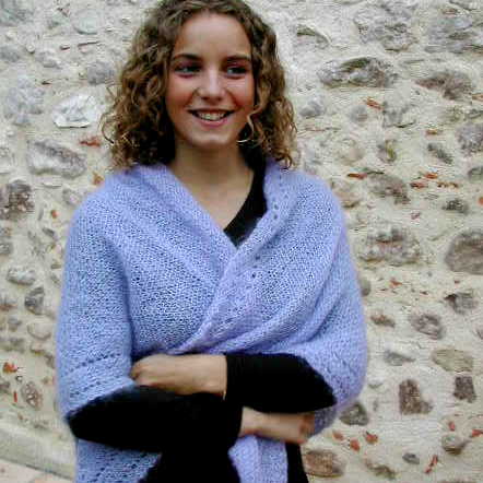 Châles tricotés main en mohair et laine, Collection Outlander – Bergers Cathares
