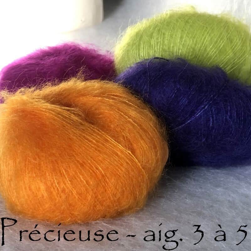 Gamme pelotes mohair soie Précieuse – Bergers Cathares