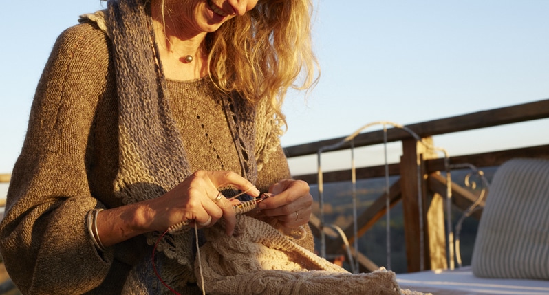 kit tricot et pelotes de laine et de mohair provenant de notre élevage en France - Bergers Cathares