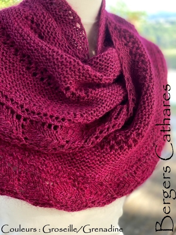 châle mohair et soie Adélaïde - bergers cathares