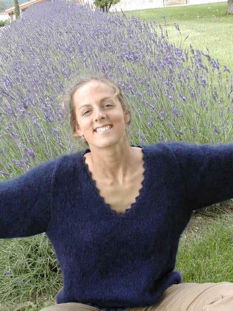 Pull en Mohair de France - col V - Bergers Cathares